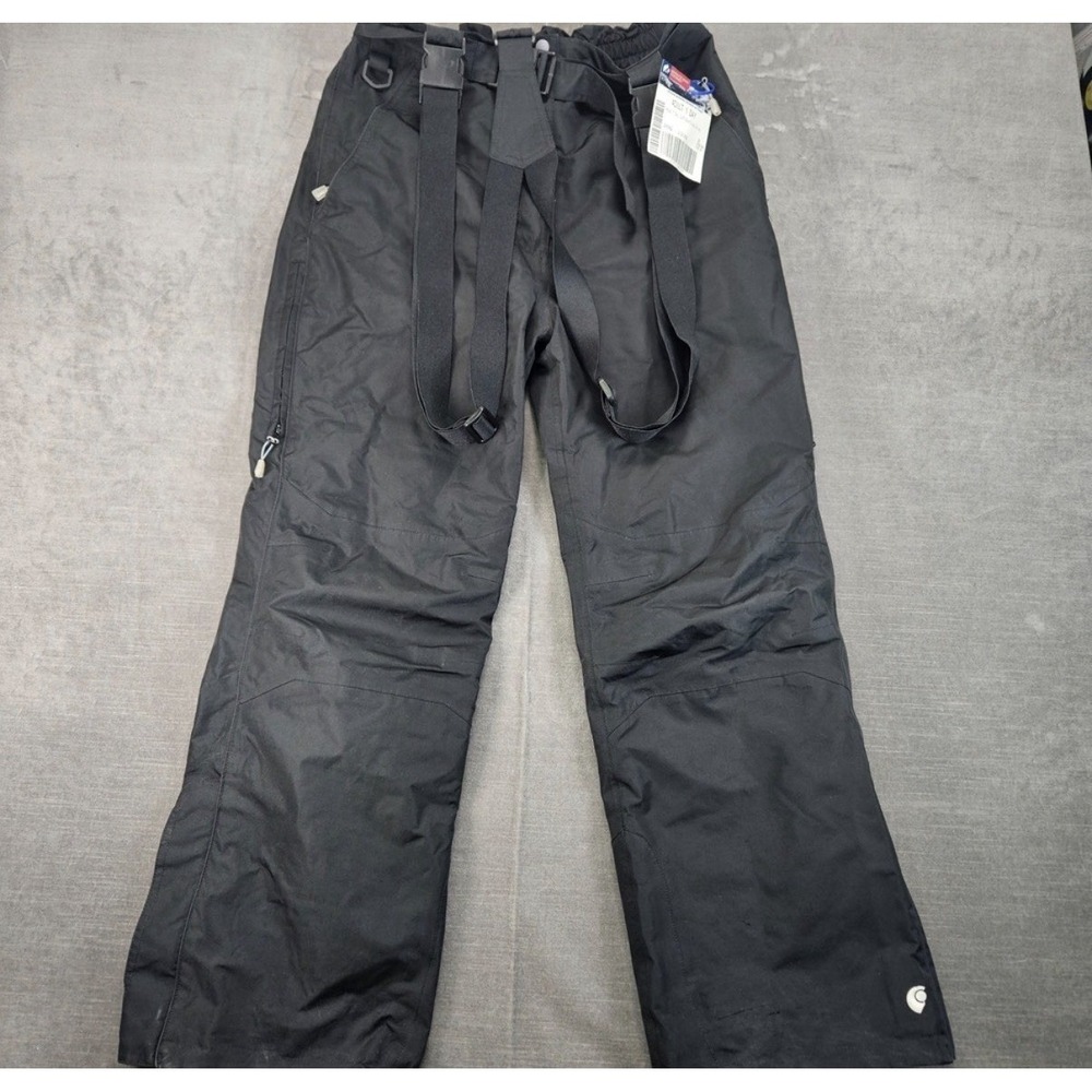 Obermeyer Cannon Men's Large Ski Snow Snowboarding Pants With Suspenders, Black